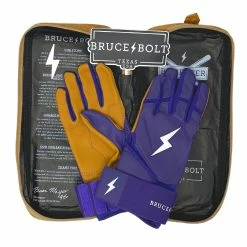 Bruce Bolt PREMIUM PRO Long Cuff Batting Gloves | PURPLE -APPAREL Sales Store premium pro long cuff batting gloves purple brucebolt 220810