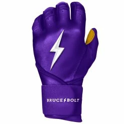 Bruce Bolt PREMIUM PRO Long Cuff Batting Gloves | PURPLE -APPAREL Sales Store premium pro long cuff batting gloves purple brucebolt 452803