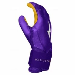 Bruce Bolt PREMIUM PRO Long Cuff Batting Gloves | PURPLE -APPAREL Sales Store premium pro long cuff batting gloves purple brucebolt 786050
