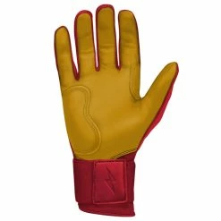 Bruce Bolt PREMIUM PRO Long Cuff Batting Gloves | RED -APPAREL Sales Store premium pro long cuff batting gloves red original series gloves brucebolt 819010