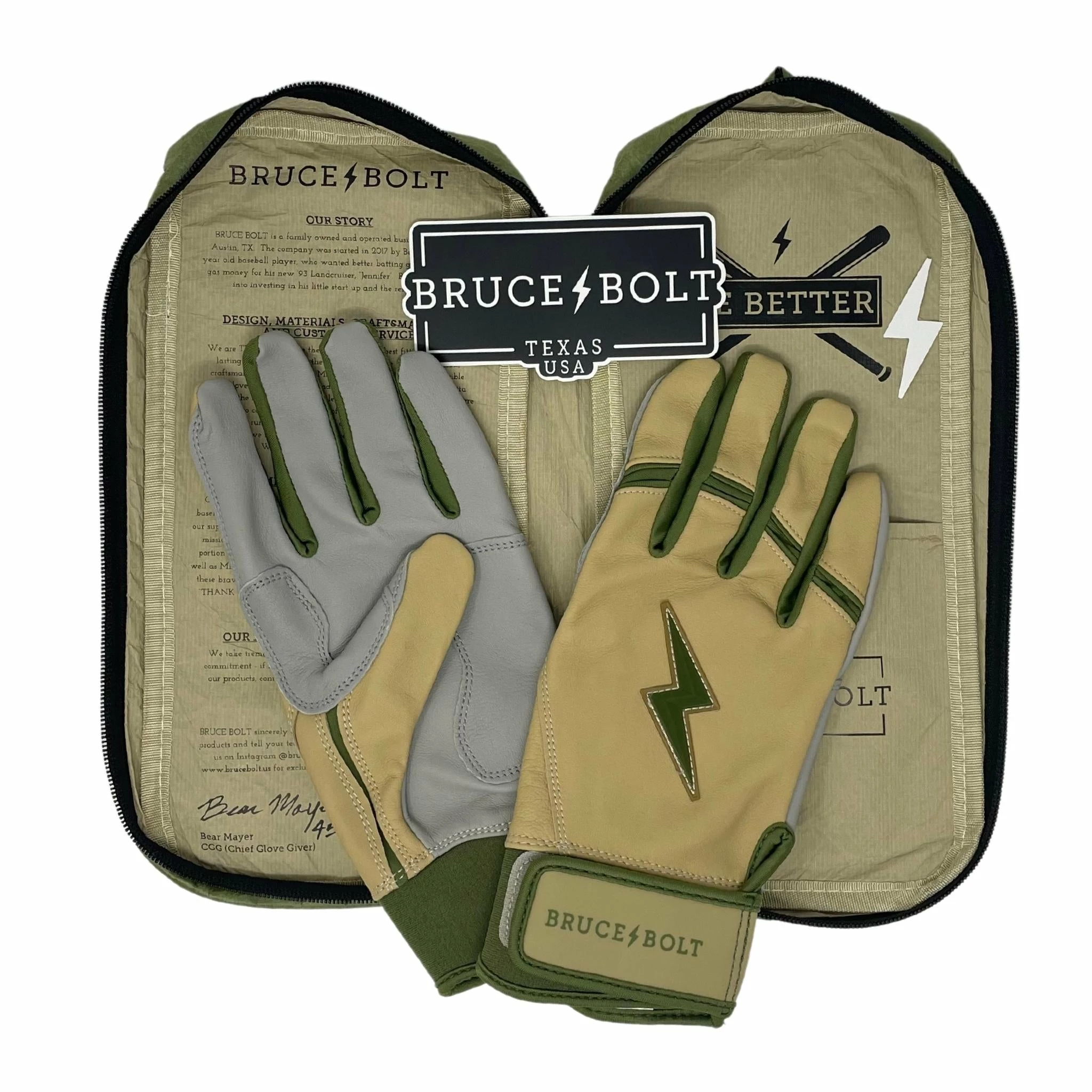 Bruce Bolt PREMIUM PRO MILITARY Series Short Cuff Batting Gloves 8 Bruce Bolt PREMIUM PRO MILITARY Series Short Cuff Batting Gloves - Image 6