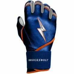 Bruce Bolt PREMIUM PRO NIMMO Series Long Cuff Batting Gloves | METS BLUE -APPAREL Sales Store premium pro nimmo series long cuff batting gloves blue gloves brucebolt 426818