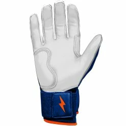 Bruce Bolt PREMIUM PRO NIMMO Series Long Cuff Batting Gloves | METS BLUE -APPAREL Sales Store premium pro nimmo series long cuff batting gloves mets blue gloves brucebolt 855861