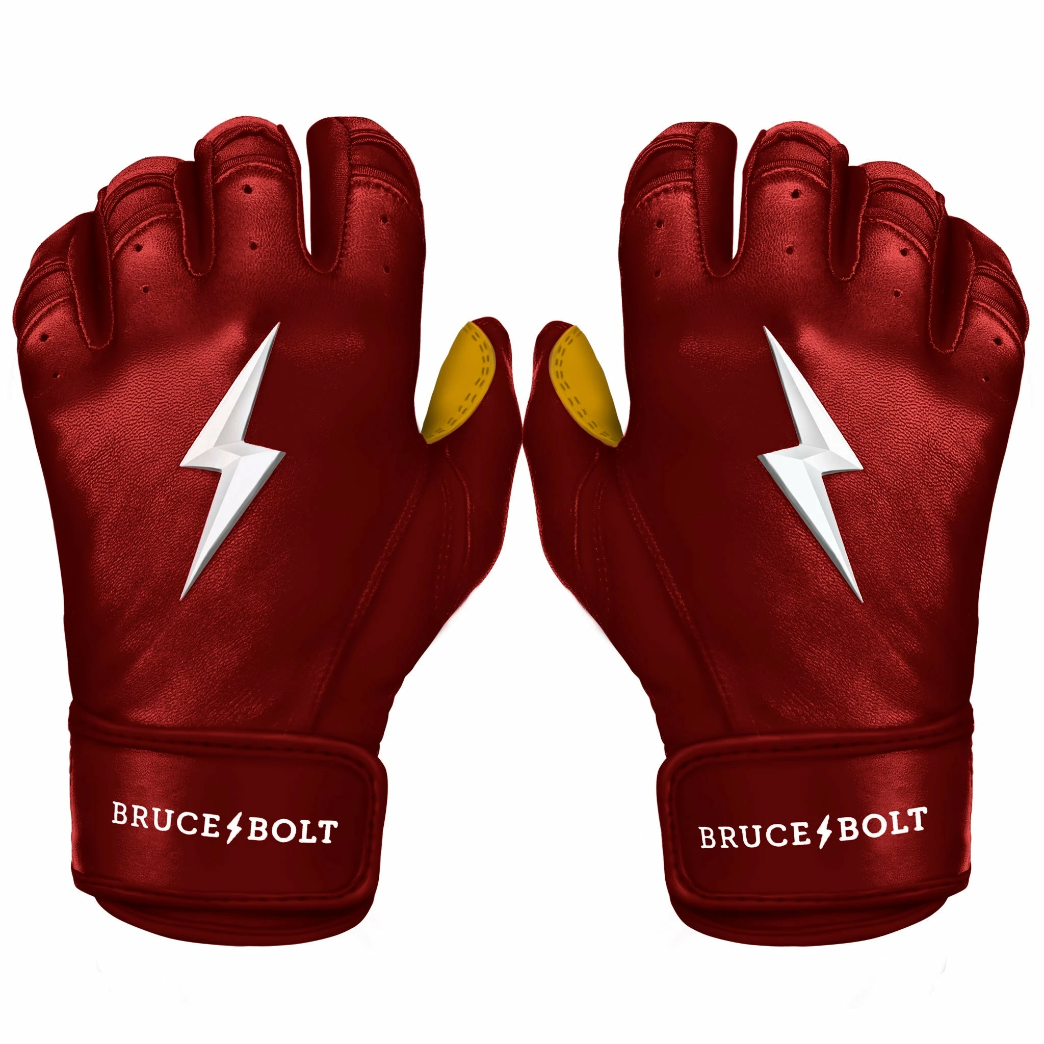 Bruce Bolt PREMIUM PRO Short Cuff Batting Gloves | MAROON 3 Bruce Bolt PREMIUM PRO Short Cuff Batting Gloves | MAROON