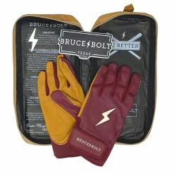 Bruce Bolt PREMIUM PRO Short Cuff Batting Gloves | MAROON 14 Bruce Bolt PREMIUM PRO Short Cuff Batting Gloves | MAROON -APPAREL Sales Store premium pro short cuff batting gloves maroon brucebolt 770928