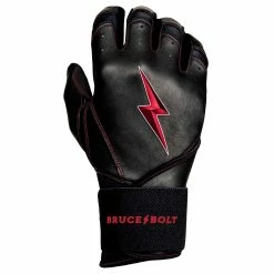 Bruce Bolt PREMIUM PRO TC42 Series Long Cuff Batting Gloves | BLACK -APPAREL Sales Store premium pro tc42 series long cuff batting gloves black gloves brucebolt 398667