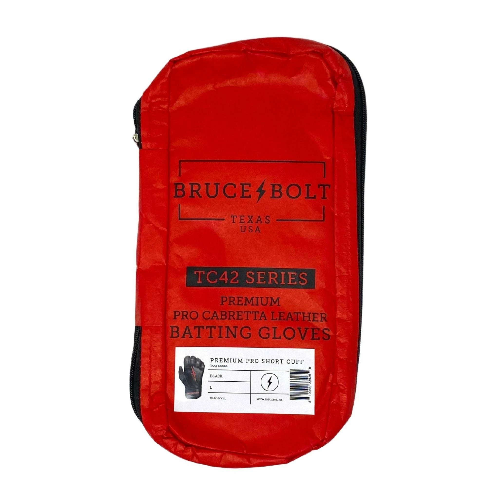 Bruce Bolt PREMIUM PRO TC42 Series Short Cuff Batting Gloves | BLACK 4 Bruce Bolt PREMIUM PRO TC42 Series Short Cuff Batting Gloves | BLACK - Image 2